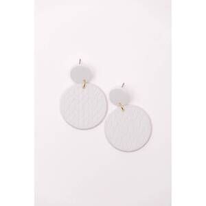 NEW 123 AMORE women's falling petals earrings in cream